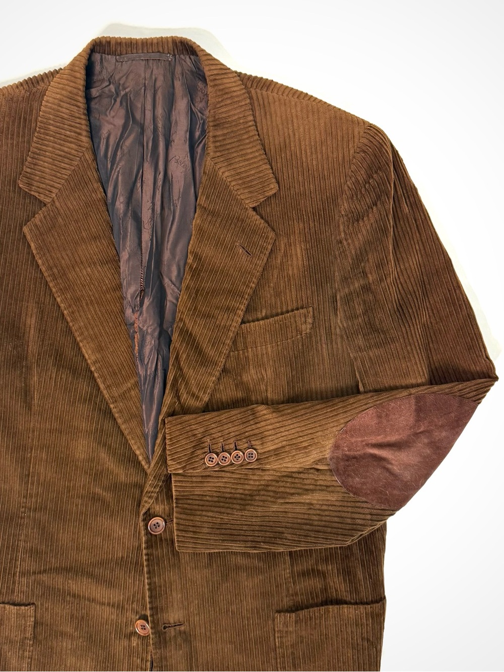 Vintage Brioni Corduroy Elbow Patch Sport Jacket | 44